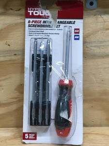 lot 58 image: Hyper Tough 8-Piece Interchangeable Screwdriver set