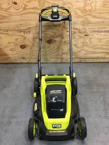 lot 8 image: Ryobi 40V HP BRUSHLESS 20 SELF-PROPELLED LAWN MOWER With 4Ah Battery And Charger Model # RY401018VNM (Tested And Works)
