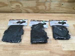 lot 99 image: Lot of 3 - 20 Count XL Powder Free Black Nitrile Gloves