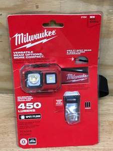 lot 106 image: Milwaukee 450 Lumen Headlamp Model # 2104