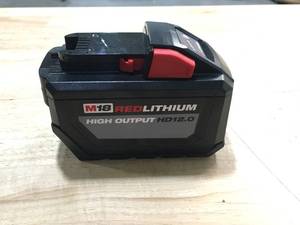 lot 15 image: Milwaukee 12.0Ah Battery Pack Model # 48-11-1812 (Retail $249.00)