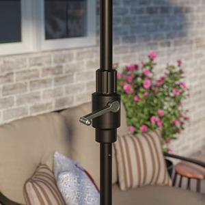 lot 185 image: allen  roth 10-ft Commercial Navy Auto-tilt Market Patio Umbrella