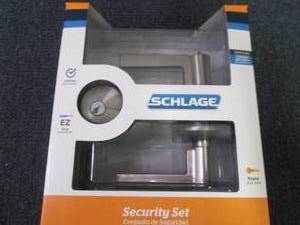 lot 6 image: Schlage Accent Satin Nickel Single-...
