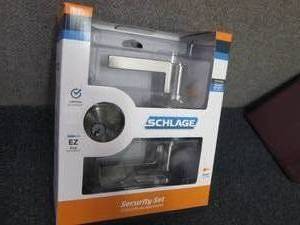 lot 8 image: Schlage Accent Satin Nickel Single-...