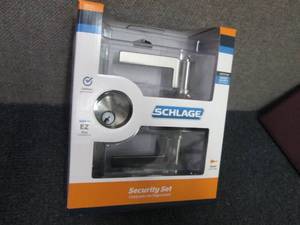 lot 9 image: Schlage Accent Satin Nickel Single-...
