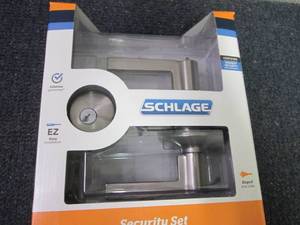 lot 10 image: Schlage Accent Satin Nickel Single-...