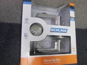 lot 11 image: Schlage Accent Satin Nickel Single-...