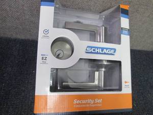 lot 13 image: Schlage Accent Satin Nickel Single-...