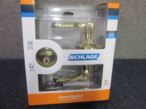 lot 18 image: Schlage F51A FLA 505 Flair Lever Ke...