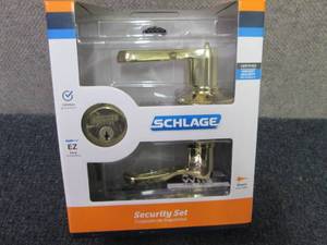 lot 32 image: Schlage F51A FLA 505 Flair Lever Ke...