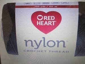 lot 43 image: 3 Red Heart 138.0019 Crochet Nylon ...