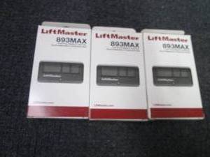 lot 64 image: 3 each 893MAX Garage Door Opener Re...