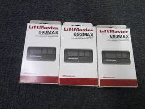 lot 65 image: 3 each 893MAX Garage Door Opener Re...