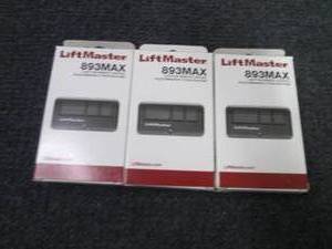 lot 67 image: 3 each 893MAX Garage Door Opener Re...