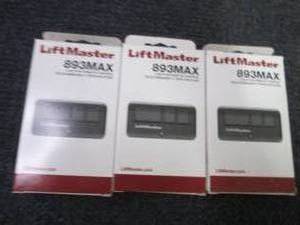 lot 68 image: 3 each 893MAX Garage Door Opener Re...