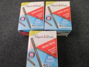 lot 97 image: 3 Boxes Paper Mate Write Bros. Ball...