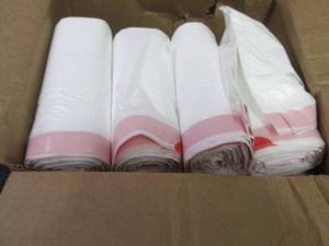lot 141 image: 8 Rolls 27x26.5 inch Trash Liners...
