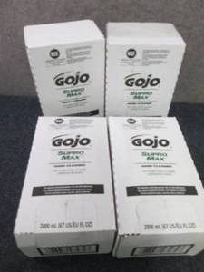 lot 248 image: 4- 2000 ml GoJo Supro Max Hand Clea...