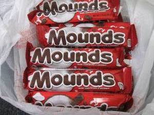 lot 374 image: 12- 1.75 oz Mounds Dark Chocolate B...