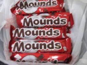 lot 375 image: 12- 1.75 oz Mounds Dark Chocolate B...