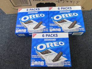 lot 415 image: 3- 6 pks Oreo Cookie Sticks N Cr...