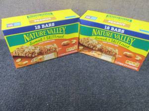 lot 421 image: 2- 18 pk Nature Valley Sweet & Salt...