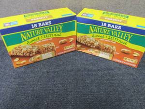 lot 422 image: 2- 18 pk Nature Valley Sweet & Salt...