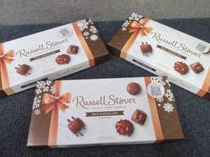 lot 427 image: 3- 9.4 oz Russell Stover Milk Choco...