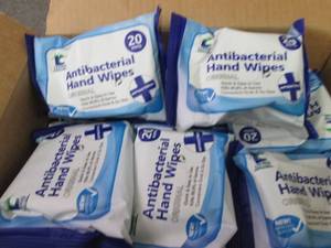 lot 475 image: 24- 20 ct Antibacterial Hand Wipes...