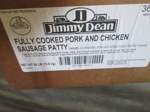 lot 508 image: 30 Lb FROZEN Jimmy Dean Fully Cooke...
