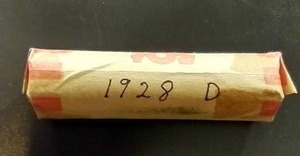 1928-D Wheat Penny Roll