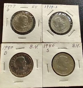 (4) Susan B Anthony Dollars - All Different