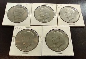 (5) Eisenhower Dollars