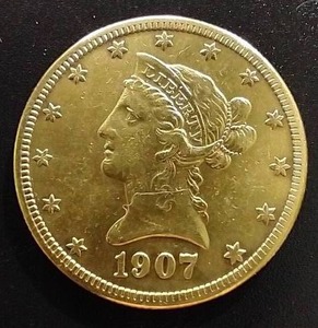 1907-S Liberty Head $10 Gold Piece