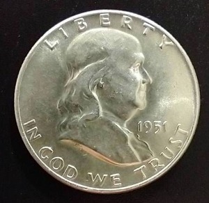 Beautiful 1951 Franklin Half Dollar