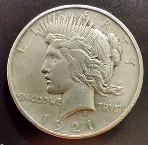 1921 Peace Dollar - Nice