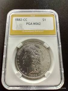 1882-CC Morgan Dollar - PGA MS62