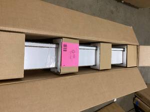 Glacier Bay 36-38 in. W x 30-316 in. H Rectangular Frameless Surface-Mount Tri-View Bathroom Medicine Cabinet with Mirror Customer Returns See Pictures