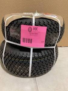 Lot of 2 Arnold 15 in. x 6 in. Front Wheel Assembly with Turf Saver Tread for John Deere Riding Lawn Mowers   Customer Returns See Pictures