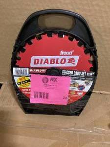 DIABLO 8in. x 12-Teeth Carbide Stacked Dado Saw Blade Set Customer Returns See Pictures