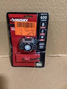 Husky 600 Lumens Dual Power Twist to Focus Rechargeable Headlight  Customer Returns See Pictures