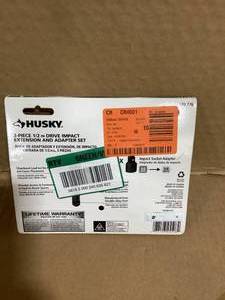Husky Impact Accessory Set (3-Piece)   Customer Returns See Pictures