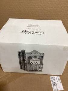 The Original Snow Village Antique Shop  Hand painted Ceramic