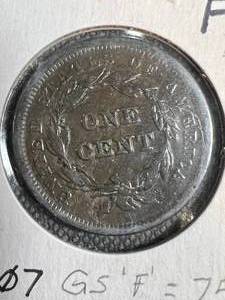 1841 US BRAIDED HAIR LARGE CENT