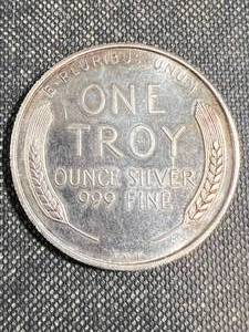 1 TROY OZ .999 FINE SILVER 1987 WHEAT CENT DESIGNED ROUND