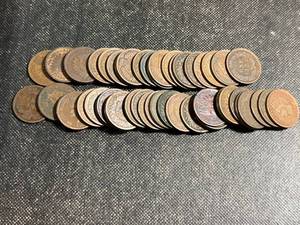 ROLL OF 50 US INDIAN HEAD CENTS