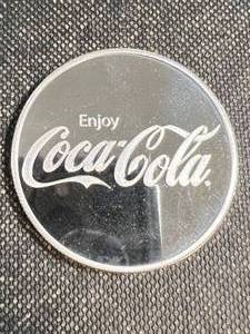 1 TROY OZ .999 FINE SILVER COCA COLA ROUND