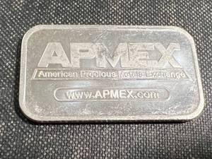 1 TROY OZ .999 FINE SILVER APMEX BAR