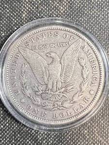 1882 US MORGAN SILVER DOLLAR IN AIRTITE