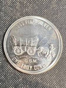 1 TROY OZ .999 FINE SILVER GSM ROUND